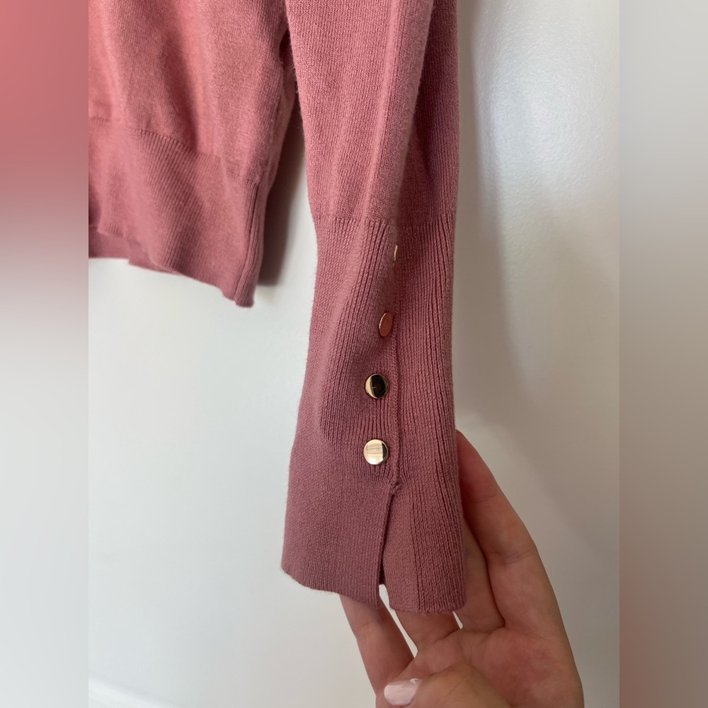 ZARA Lightweight Turtleneck Sweater – Dusty Rose, Size M - Picture 9 of 9